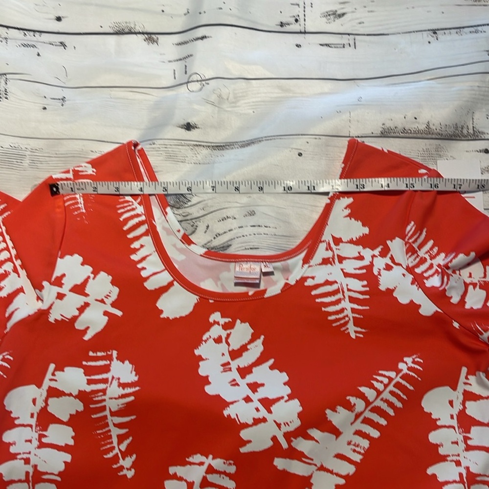 Persifor Orange and White Floral Dress Size XL NWT - Picture 6 of 11
